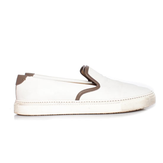 Hermes Slip-on-Sneaker aus weißem Leder - Image 6