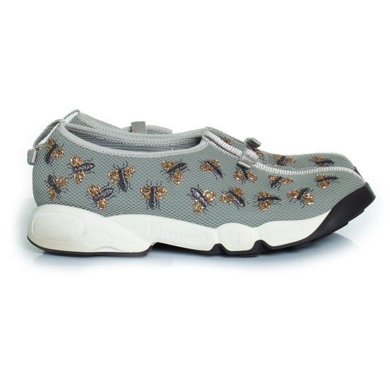 Dior graue Sneaker aus Mesh mit Bienenverzierung - Image 4