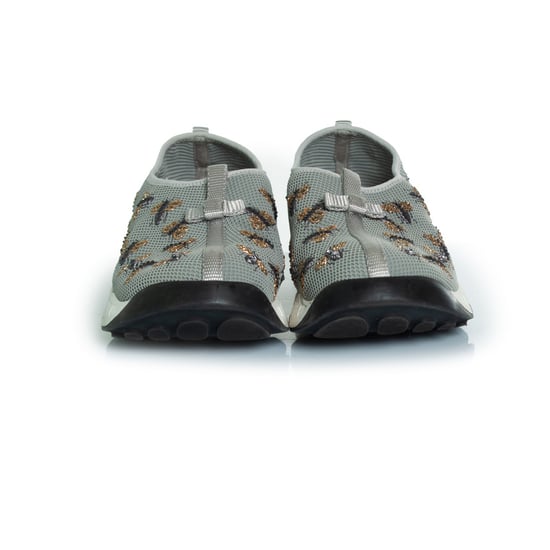 Dior graue Sneaker aus Mesh mit Bienenverzierung - Image 5