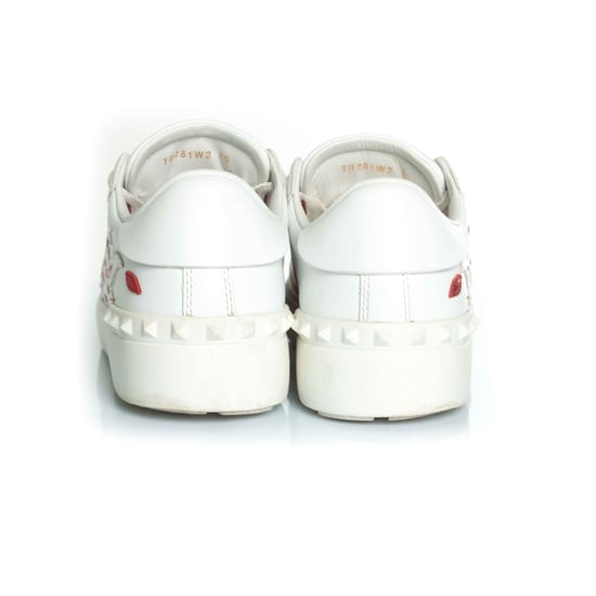 Valentino Garavani Kalbsleder Flame Rockstud Open Sneakers - Image 6