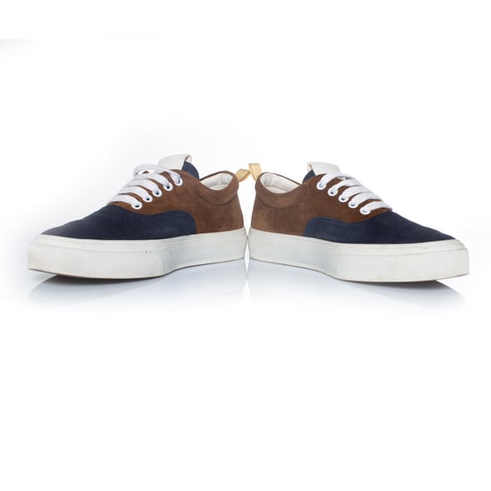 Geschlossene Wildleder-Sneaker in Braun und Blau - Image 6