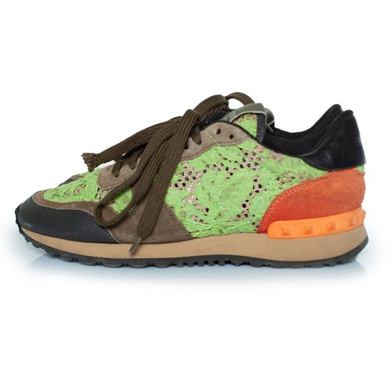 Valentino Garavani Rockrunner Sneaker aus Spitze und Wildleder - Image 2