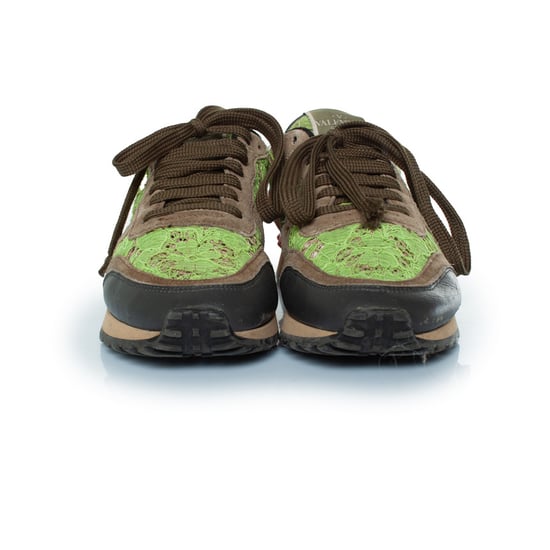 Valentino Garavani Rockrunner Sneaker aus Spitze und Wildleder - Image 3