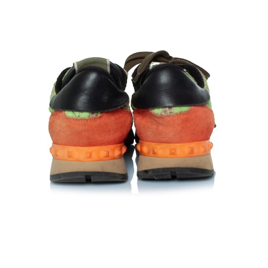 Valentino Garavani Rockrunner Sneaker aus Spitze und Wildleder - Image 4