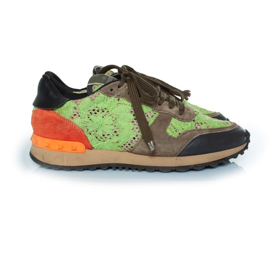 Valentino Garavani Rockrunner Sneaker aus Spitze und Wildleder - Image 5