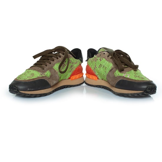 Valentino Garavani Rockrunner Sneaker aus Spitze und Wildleder - Image 6