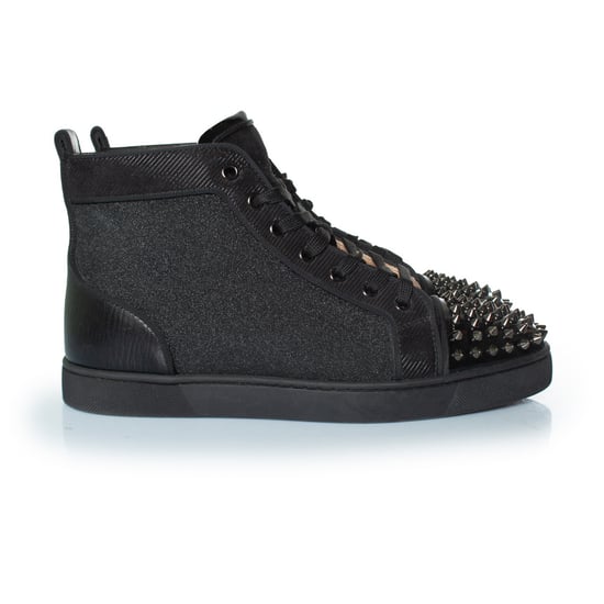 Christian Louboutin Glitzer-Sneaker mit hohem Schaft und Nieten - Image 4
