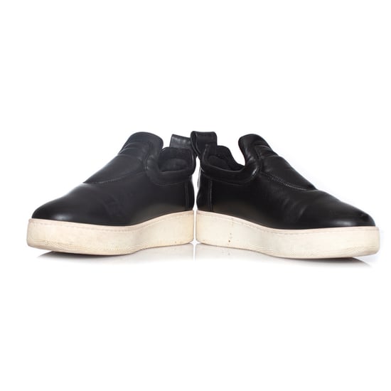Celine Schwarze Leder-Sneaker zum Hineinschlüpfen - Image 3