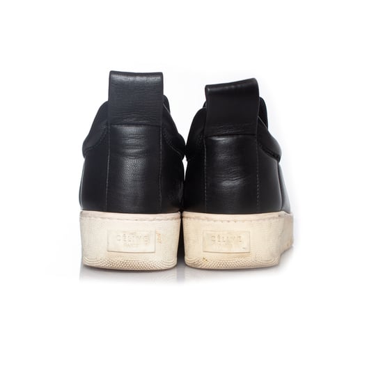Celine Schwarze Leder-Sneaker zum Hineinschlüpfen - Image 6