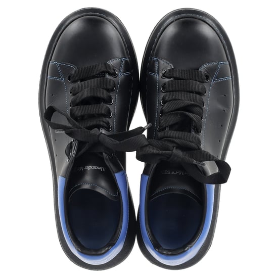 Alexander McQueen Oversized Sneakers aus schwarzem Leder - Image 3