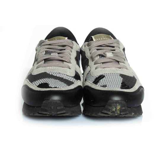 Valentino Garavani Camo Rockrunner in Grau und Rosa - Image 2