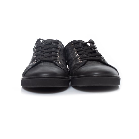 Louis Vuitton Schwarze Damier-Canvas-Turnschuhe - Image 5