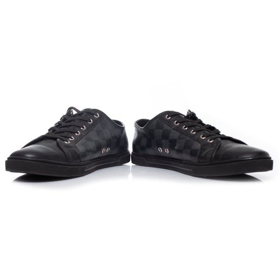 Louis Vuitton Schwarze Damier-Canvas-Turnschuhe - Image 6