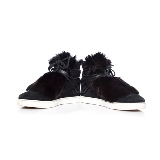 Gianvito Rossi Inuit-Sneaker aus Wildleder mit Pelzbesatz - Image 6