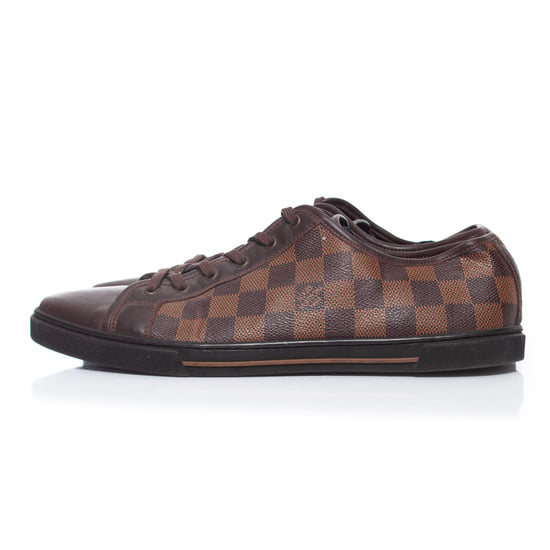 Louis Vuitton Damier Ebene niedrige Canvas-Turnschuhe - Image 2