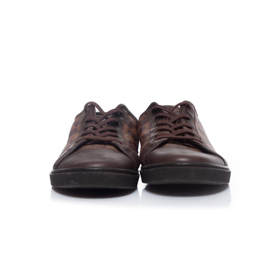 Louis Vuitton Damier Ebene niedrige Canvas-Turnschuhe - Image 4