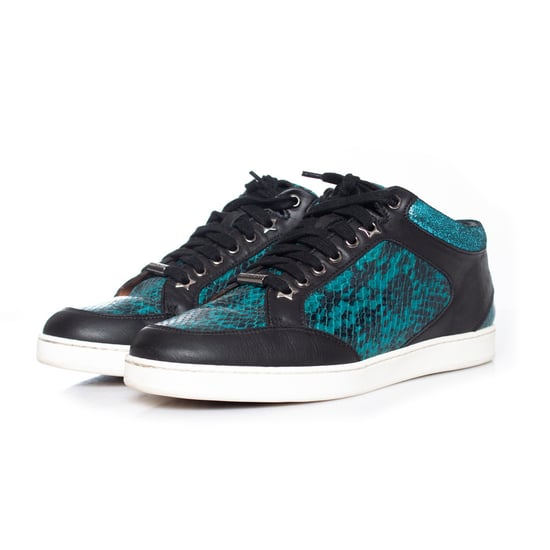 Jimmy Choo Miami Sneaker mit metallischem Schlangenmuster - Image 1