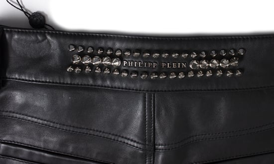Philipp Plein mit Steinen besetzte Leder-Shorts - Image 3