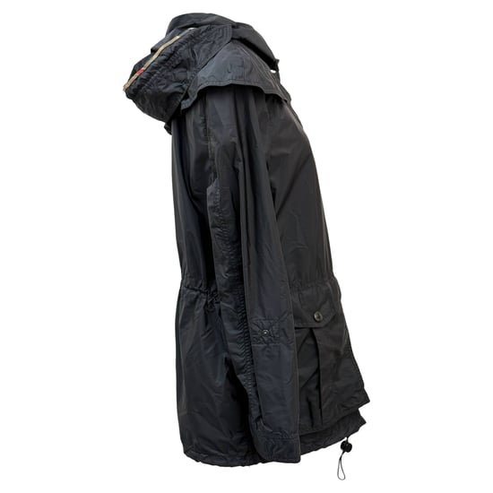 Burberry Brit Regenjacke mit Kapuze aus schwarzem Polyamid - Image 4
