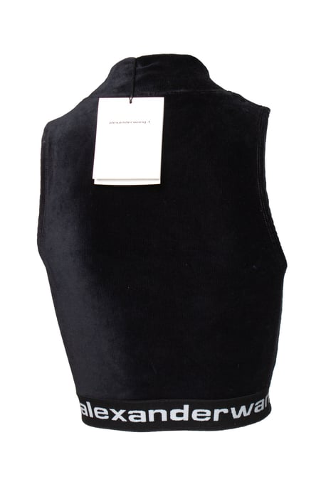 Alexander Wang Stretchcord ärmelloses Stehkragenoberteil - Image 3