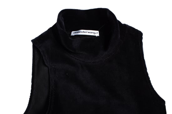 Alexander Wang Stretchcord ärmelloses Stehkragenoberteil - Image 6