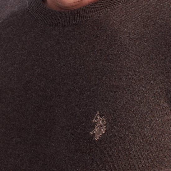 Herren-Strickpullover mit Rundhalsausschnitt US42173048 - Image 2