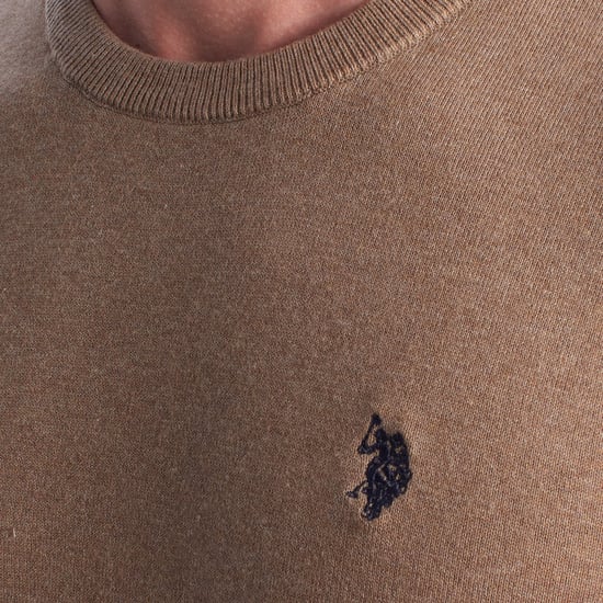 Herren-Strickpullover mit Rundhalsausschnitt US42173048 - Image 2