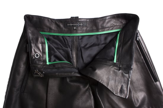 Barbara Bui schwarze Leder Shorts - Image 5