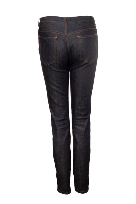 APC blaue Jeans mit orangefarbenen Nähten - Image 2