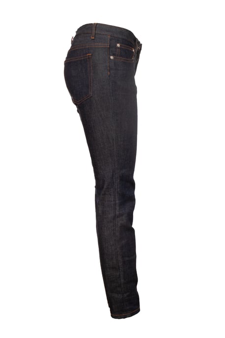 APC blaue Jeans mit orangefarbenen Nähten - Image 3