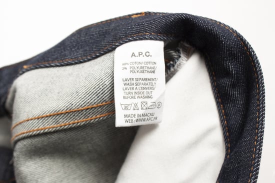 APC blaue Jeans mit orangefarbenen Nähten - Image 5