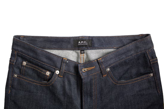 APC blaue Jeans mit orangefarbenen Nähten - Image 6