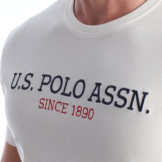 Herren-T-Shirt aus Baumwolle mit kurzen Ärmeln US42154022 - Image 2