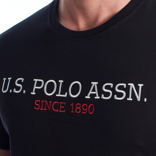 Herren-T-Shirt aus Baumwolle mit kurzen Ärmeln US42154022 - Image 2