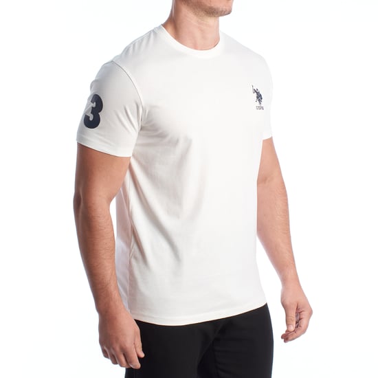 Herren-T-Shirt aus Baumwolle mit kurzen Ärmeln US42154027 - Image 3