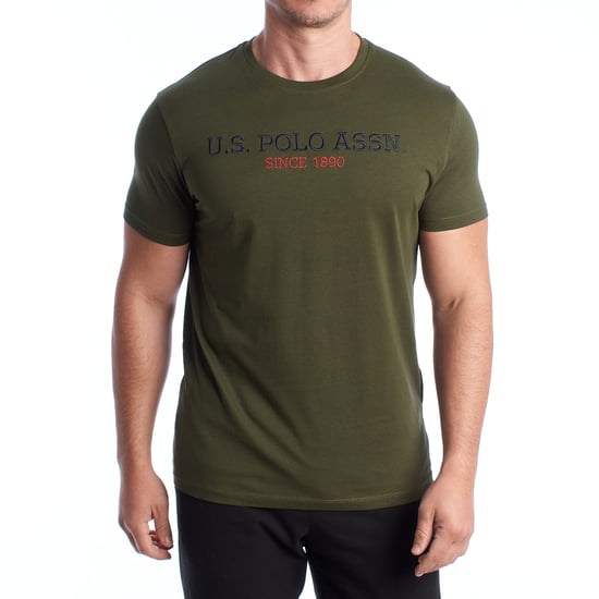 Herren-T-Shirt aus Baumwolle mit kurzen Ärmeln US42154022 - Image 1