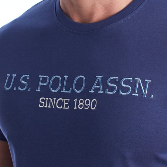 Herren-T-Shirt aus Baumwolle mit kurzen Ärmeln US42154022 - Image 2