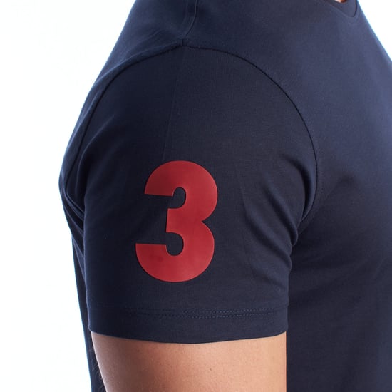 Herren-T-Shirt aus Baumwolle mit kurzen Ärmeln US42154027 - Image 2