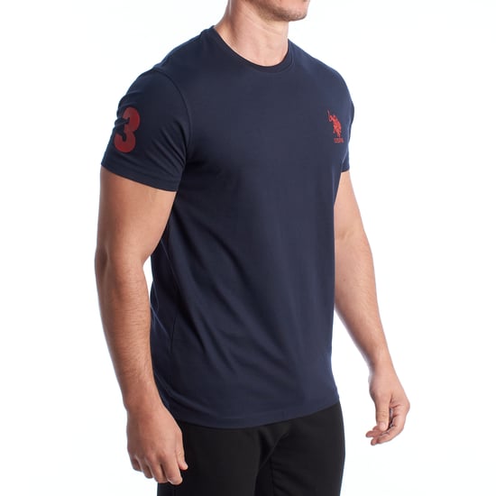 Herren-T-Shirt aus Baumwolle mit kurzen Ärmeln US42154027 - Image 3