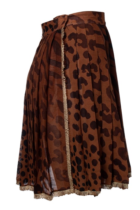 Gianni Versace Couture Leopardenmuster Faltenrock - Image 4