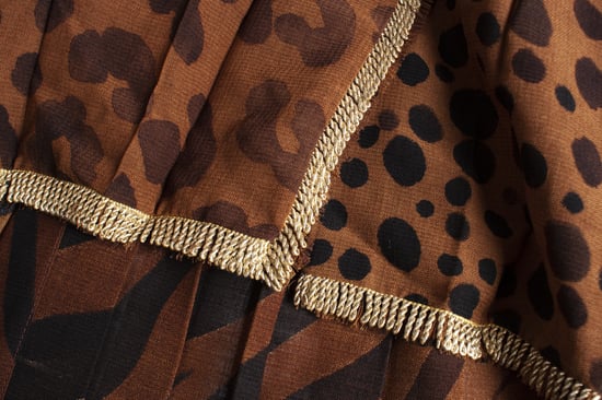 Gianni Versace Couture Leopardenmuster Faltenrock - Image 5