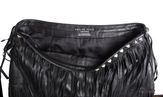 Philipp Plein Lederfransen Minirock - Image 6