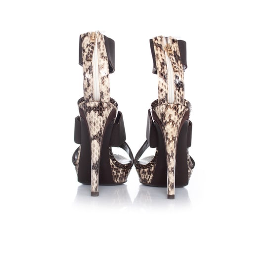 Fendi Python-Sandale mit elastischen Riemen - Image 3