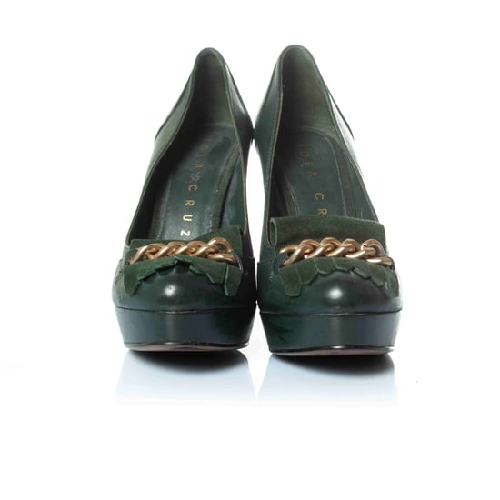 Lola Cruz Plateau-Pumps mit Goldkette - Image 3