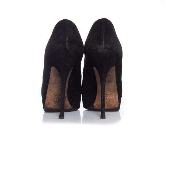 Gucci Plateau-Pumps aus schwarzem Wildleder - Image 3