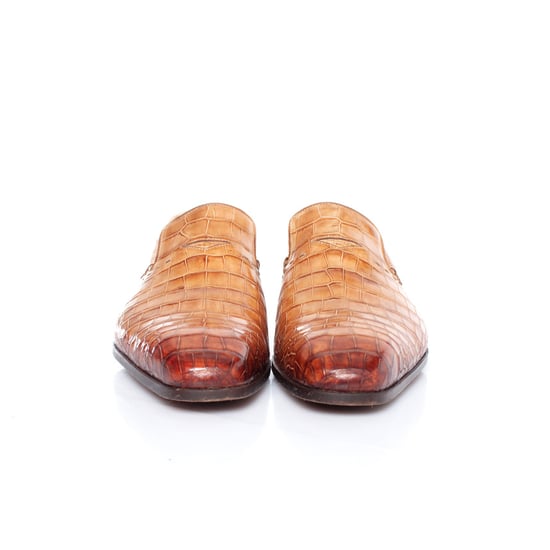 Santoni-Slipper aus Alligatorleder - Image 4
