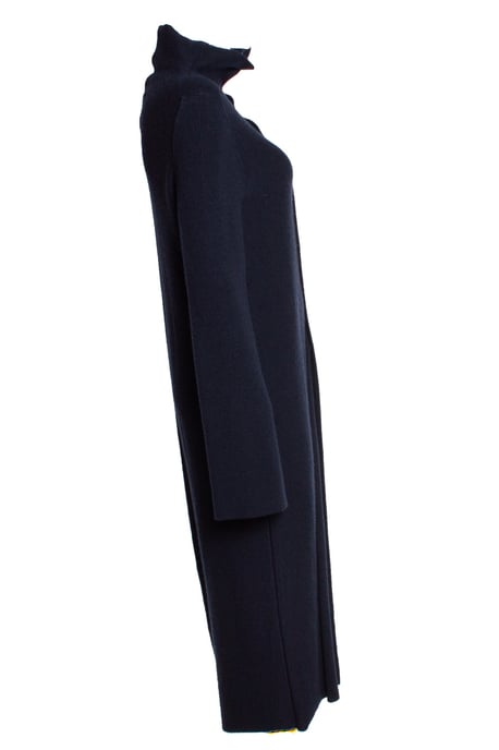 JIL SANDER Woll-Turtleneck-Kleid in Blau - Image 4