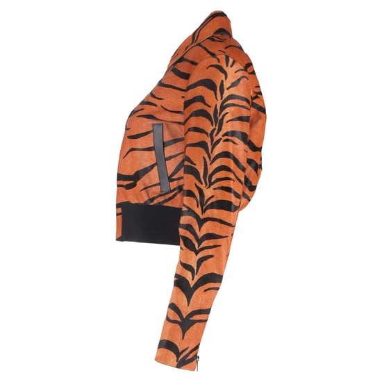 Christian Dior Tigerprint Bomberjacke aus Kalbsleder mit Animal-Print - Image 2