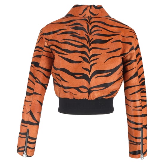 Christian Dior Tigerprint Bomberjacke aus Kalbsleder mit Animal-Print - Image 3