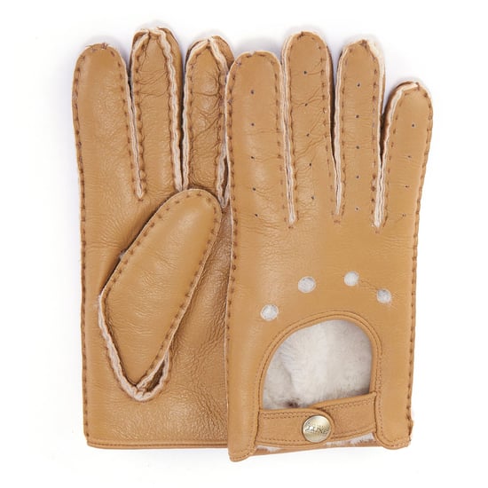 Motorradhandschuhe aus kastanienbraunem Leder - Image 2
